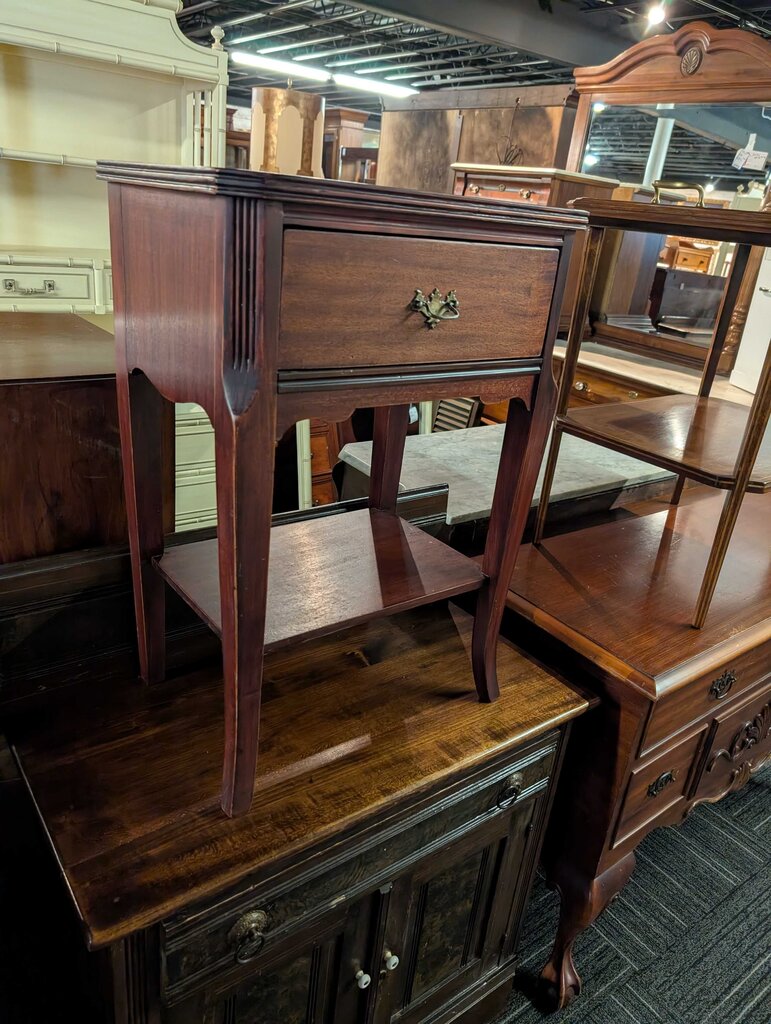 Mahogany One Drawer Stand