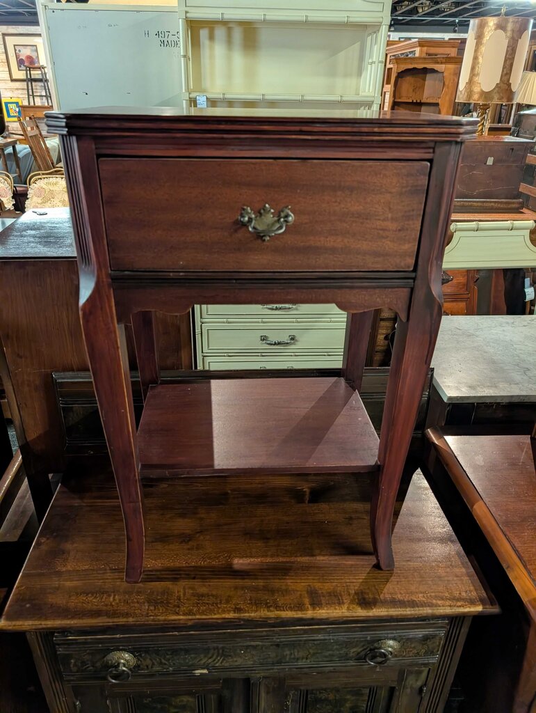 Mahogany One Drawer Stand