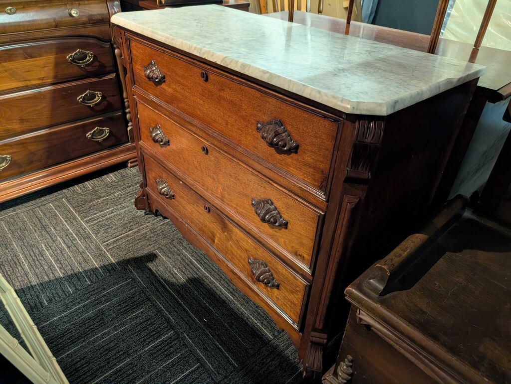 Victorian Marble Top Dresser