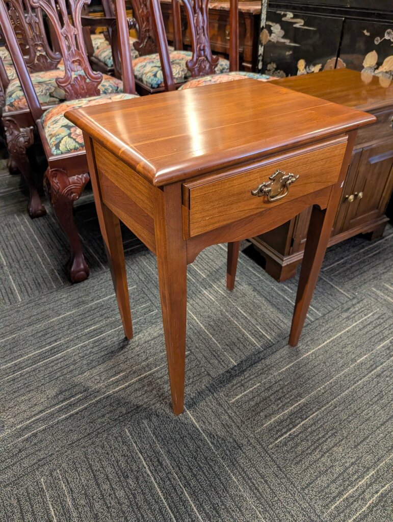 Vintage Cherry Side Table By Young Hinkle