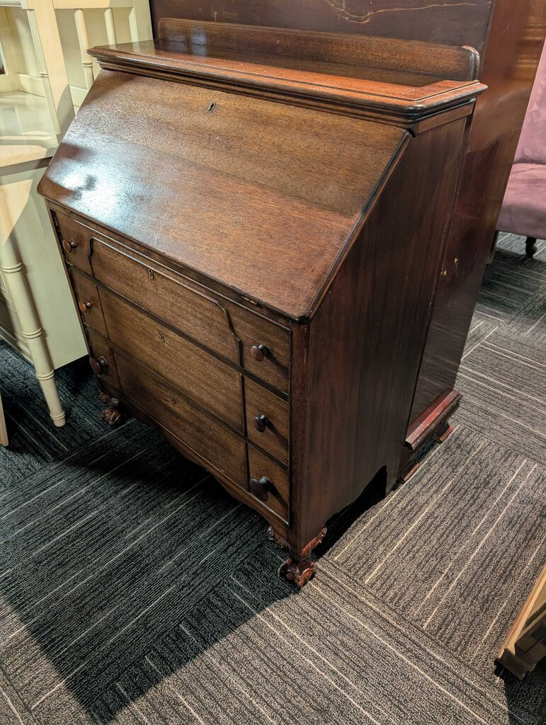 Vintage Mahogany Drop Front Desk