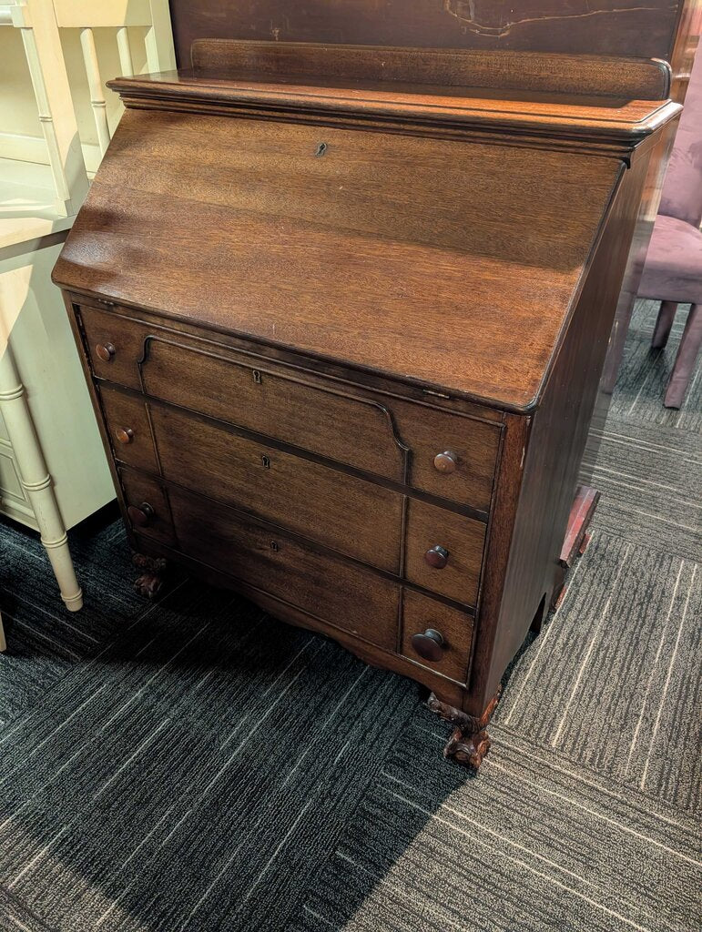 Vintage Mahogany Drop Front Desk