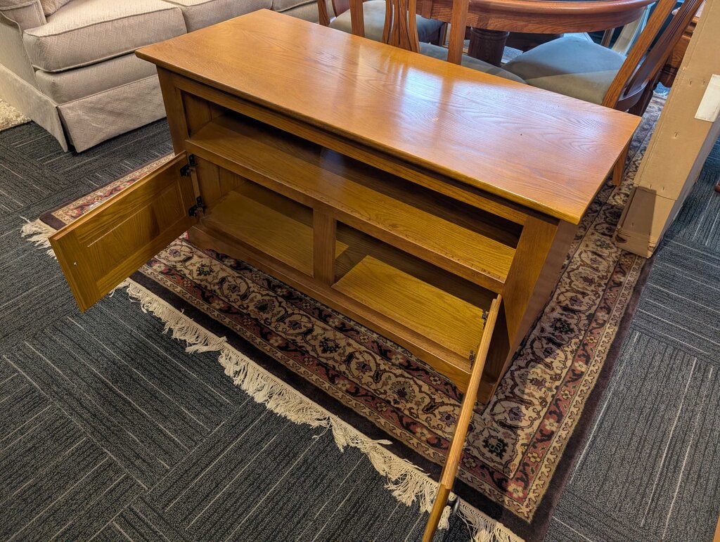 Oak Media Stand