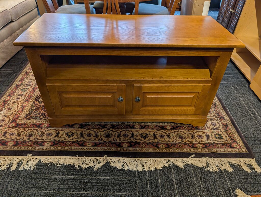 Oak Media Stand