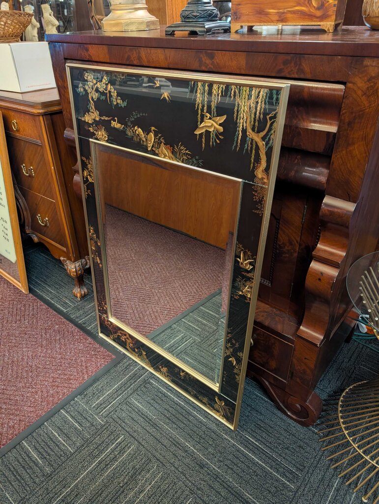 Decorative Asian Inspired Mirror By LaBarge