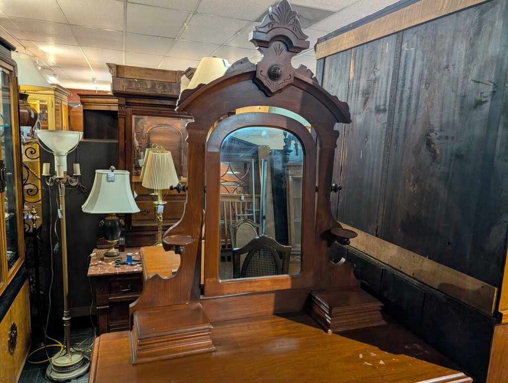 Victorian Dresser With Mirror
