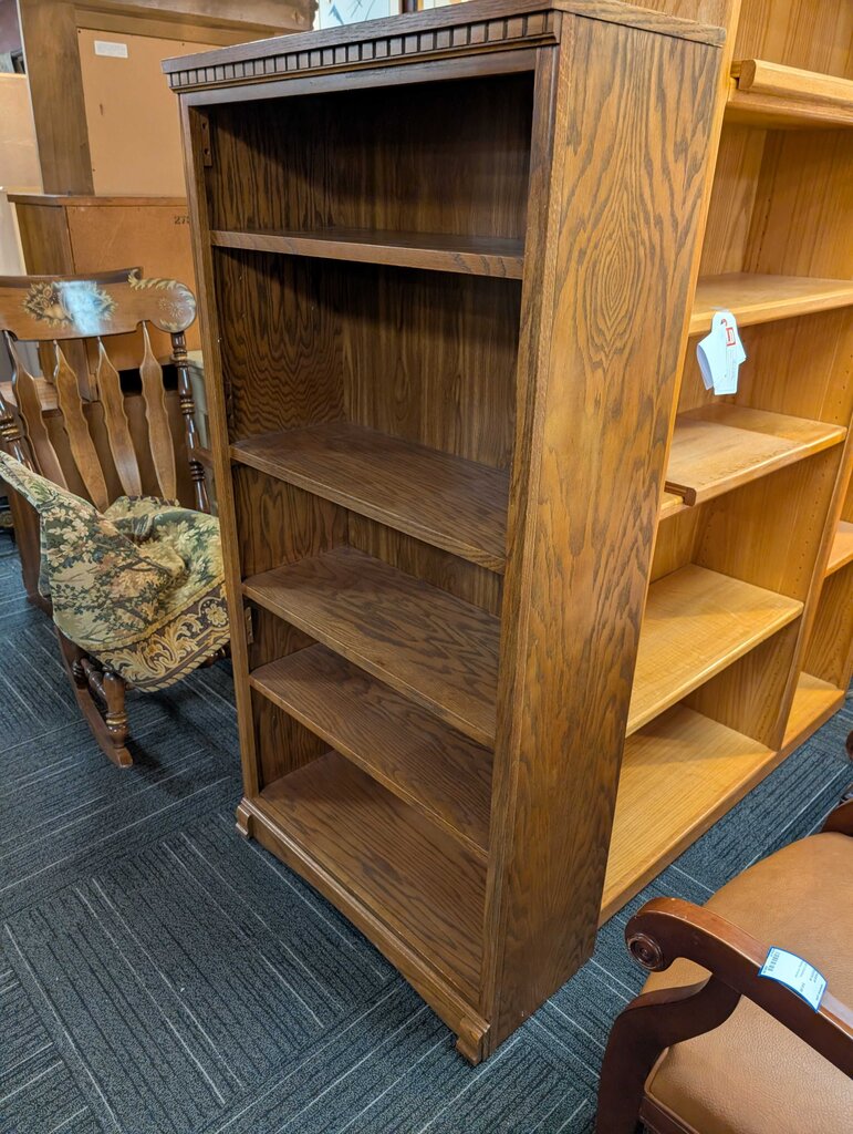 Oak Finish Bookshelf