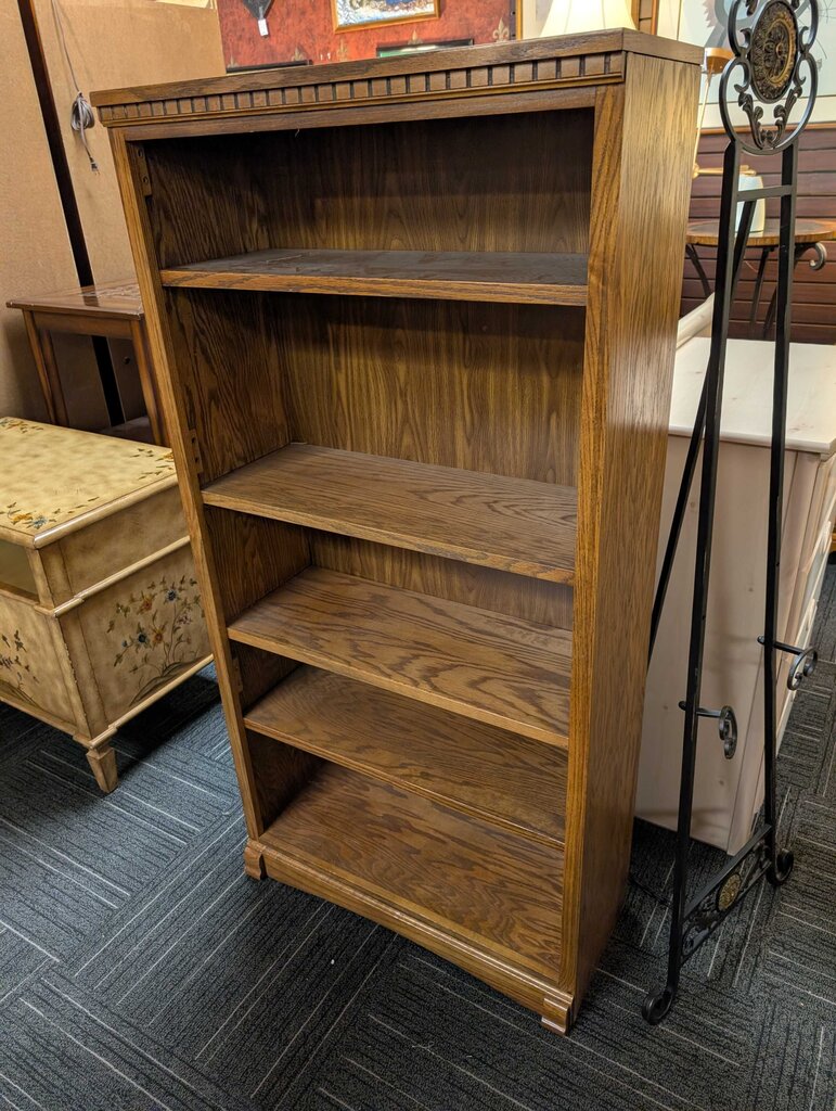 Oak Finish Bookshelf
