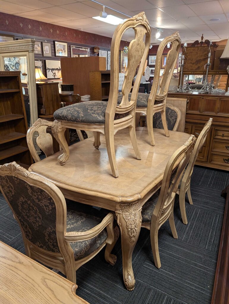 French Table With Eight Chairs