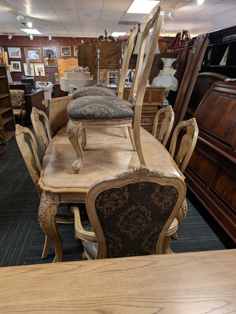 French Table With Eight Chairs