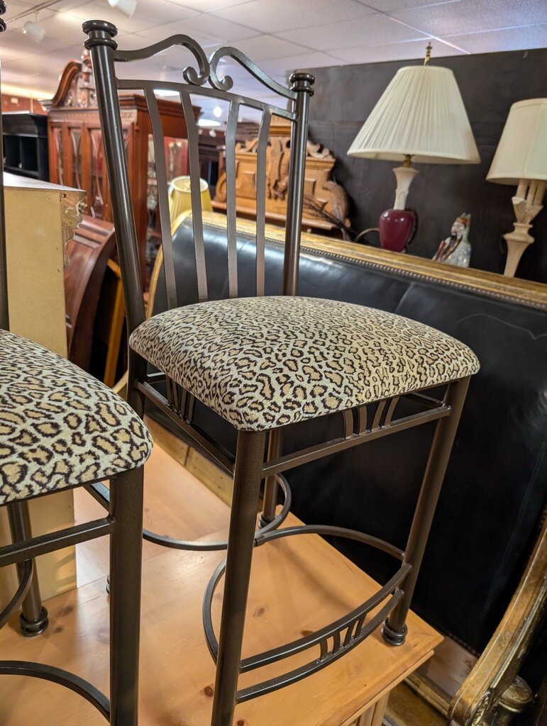 Three Counter Height Metal Stools