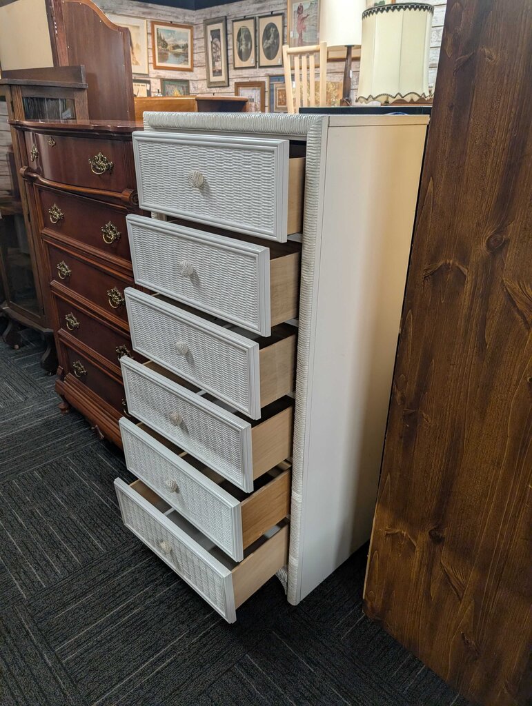 Wicker Front Lingerie Chest