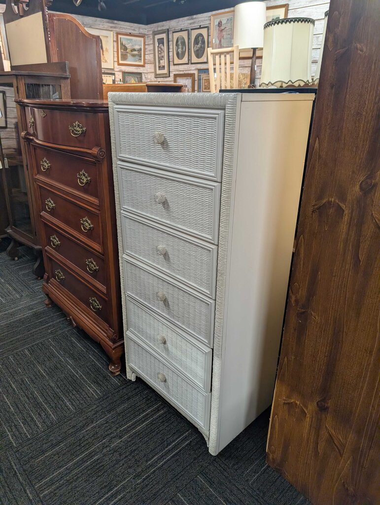 Wicker Front Lingerie Chest