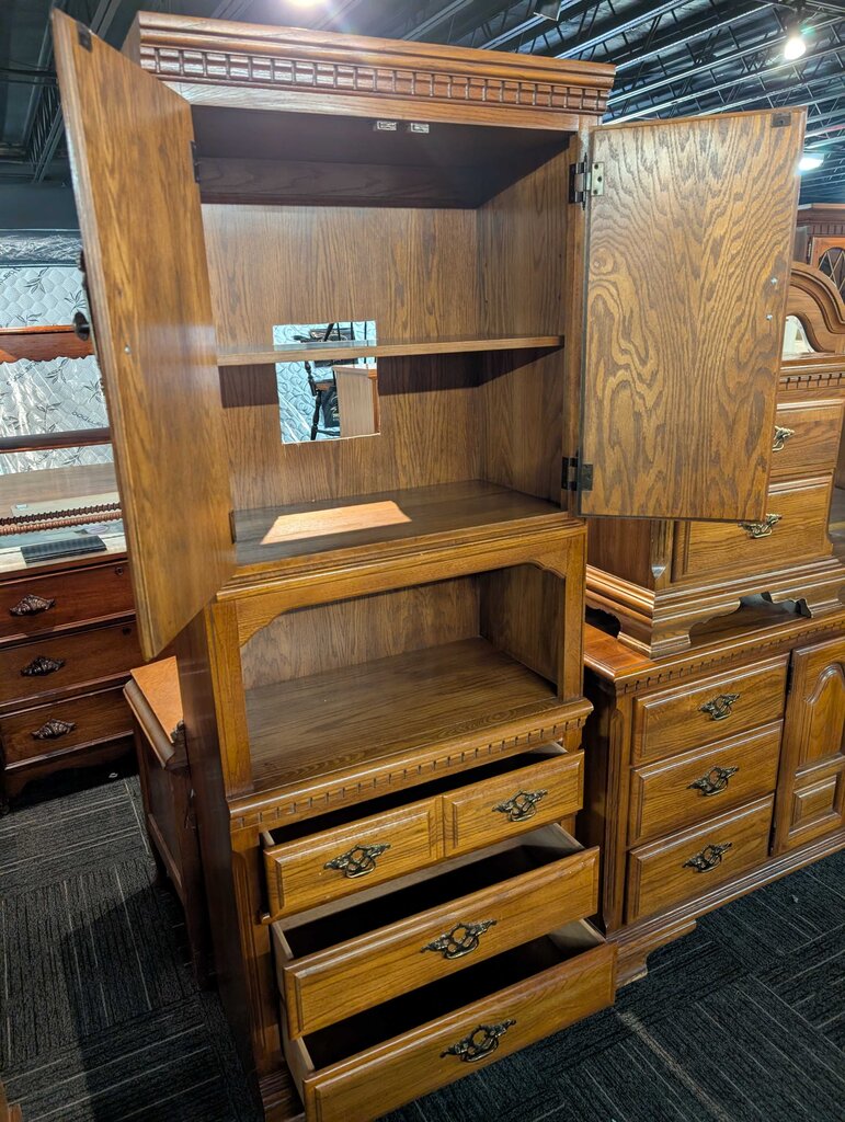Oak Media Cabinet