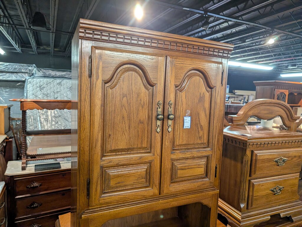 Oak Media Cabinet