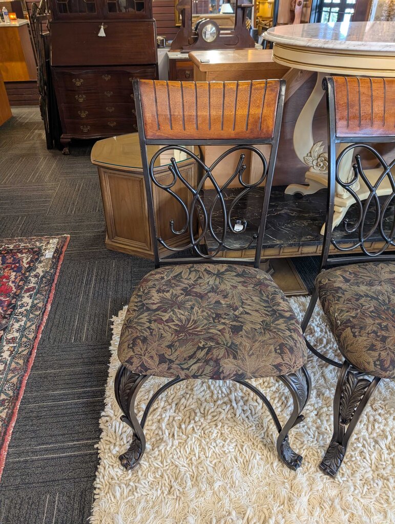 Four Metal Kitchen Chairs