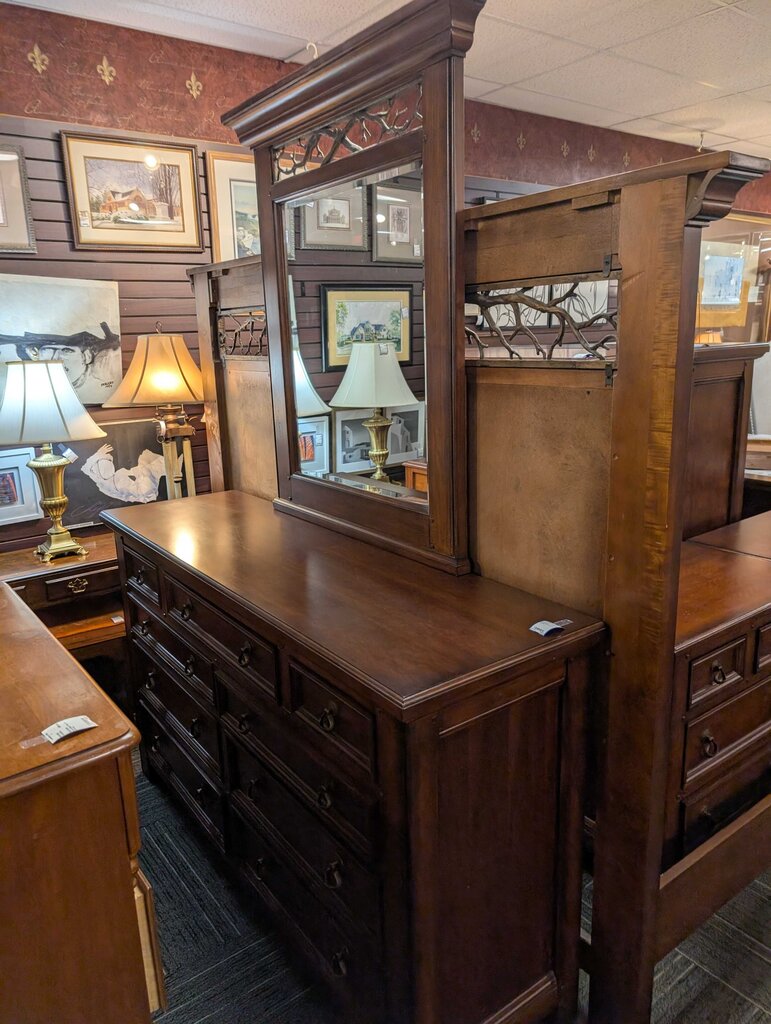 Dresser With Mirror By Klaussner