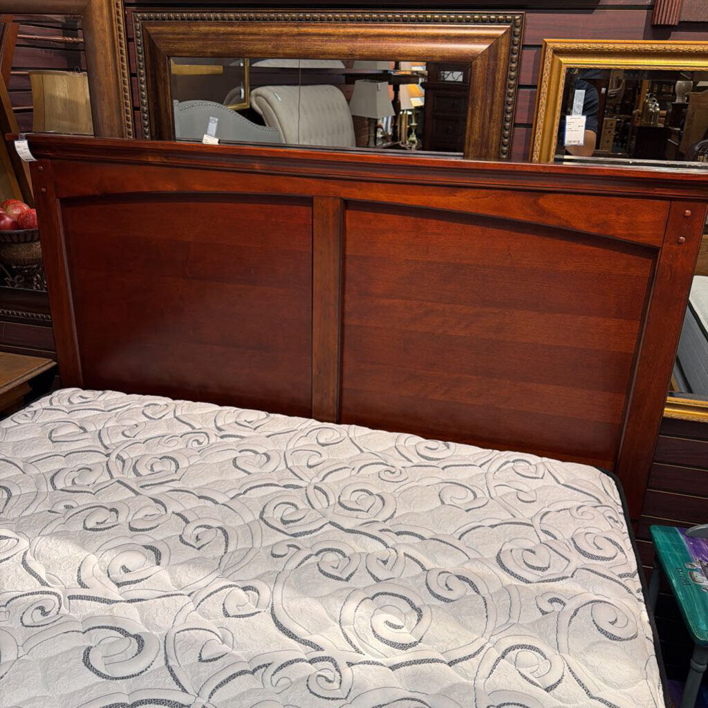 Queen Size Cherry Finish Bed