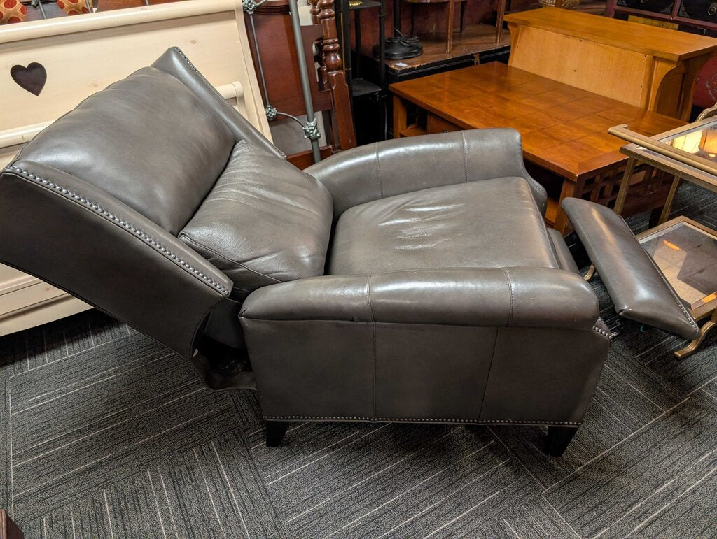 Leather Wingback Recliner By Hancock And Moore