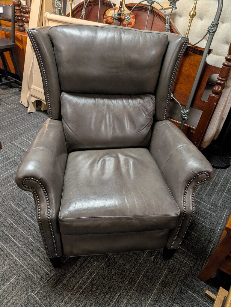 Leather Wingback Recliner By Hancock And Moore
