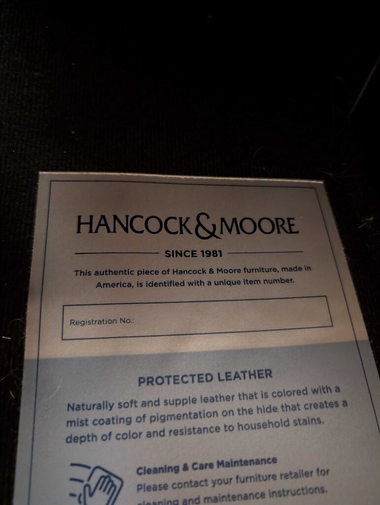 Leather Wingback Recliner By Hancock And Moore