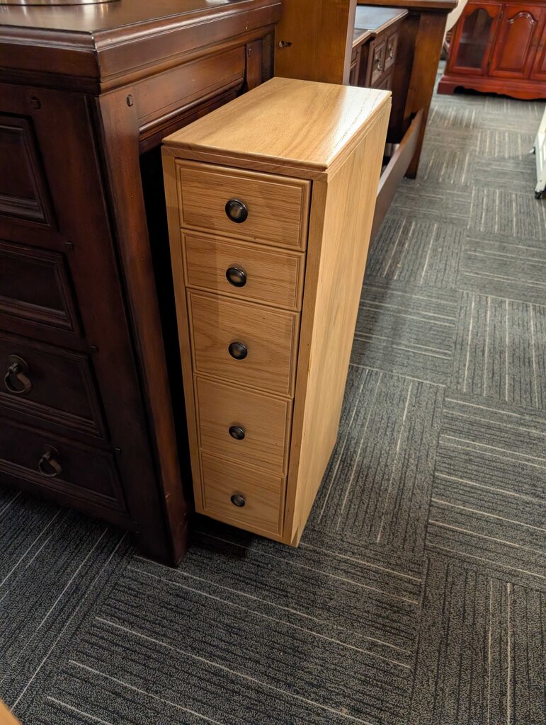 Narrow Five Drawer Cabinet