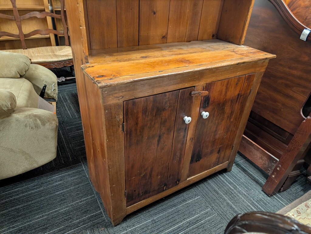 Antique Primitive Two Door Cupboard