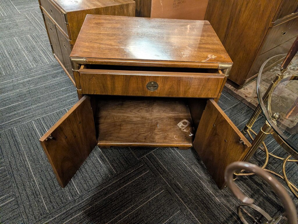 Campaign Style Nightstand By Drexel