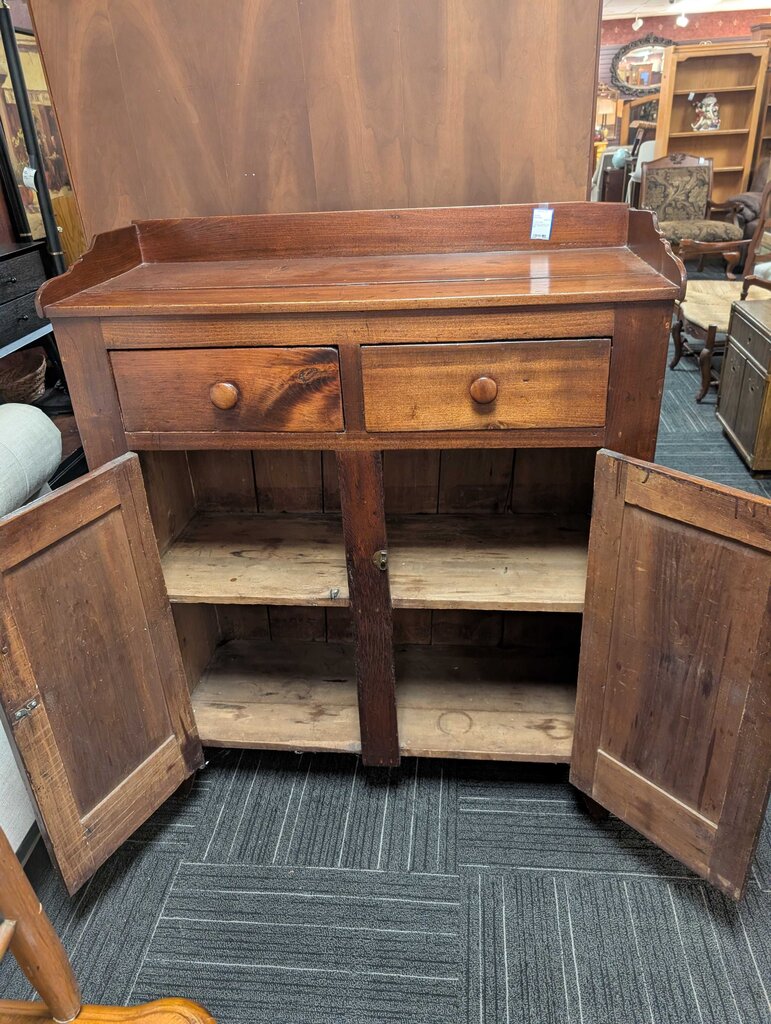American Country Two Door Cupboard Circa 1840