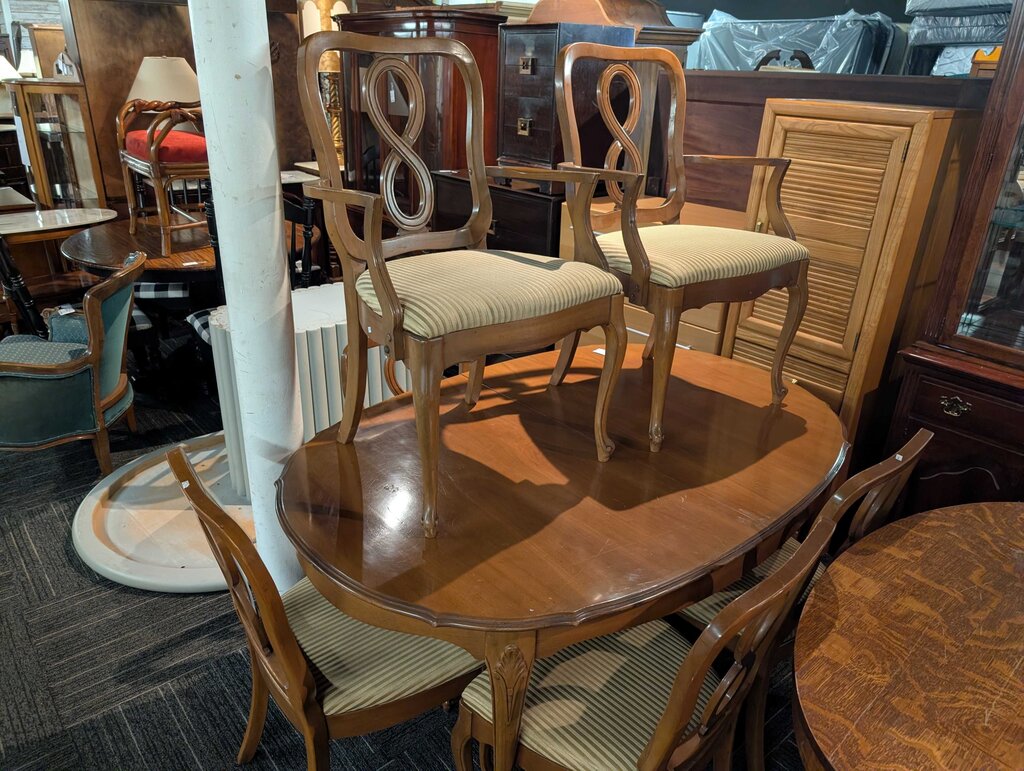 French Table With Six Chairs