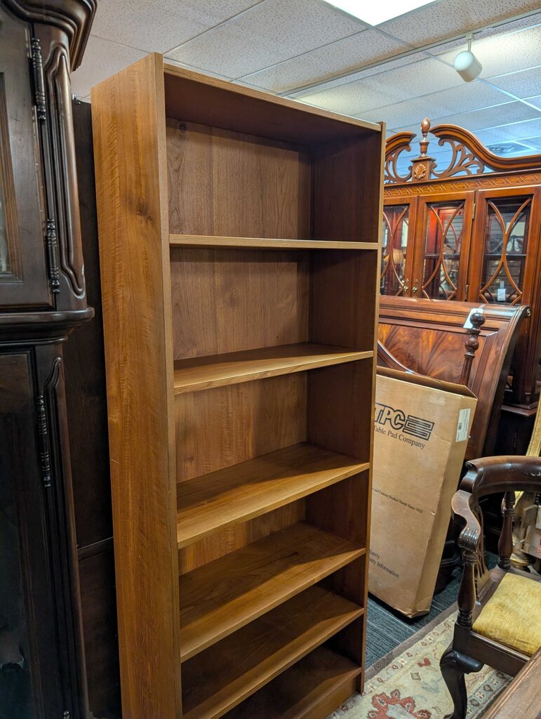 Danish Modern Teak Veneer Bookshelf