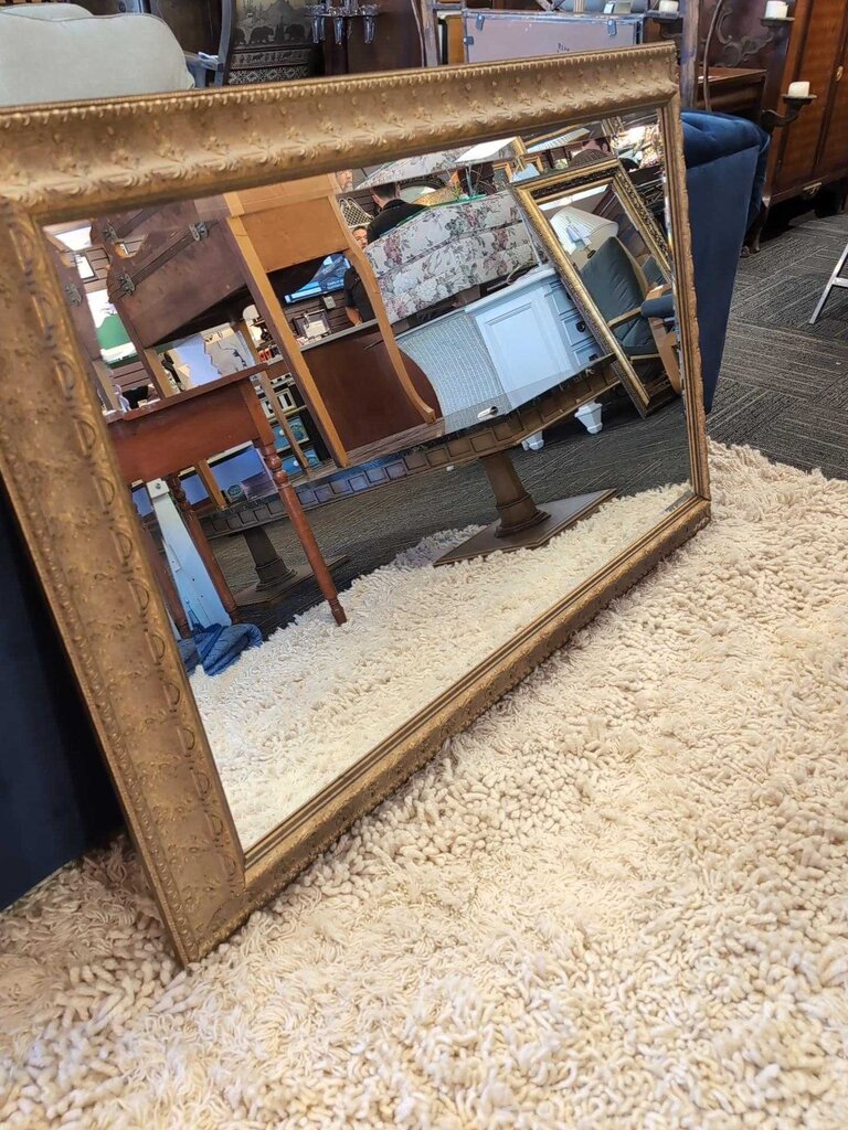 Contemporary Large Beveled Mirror