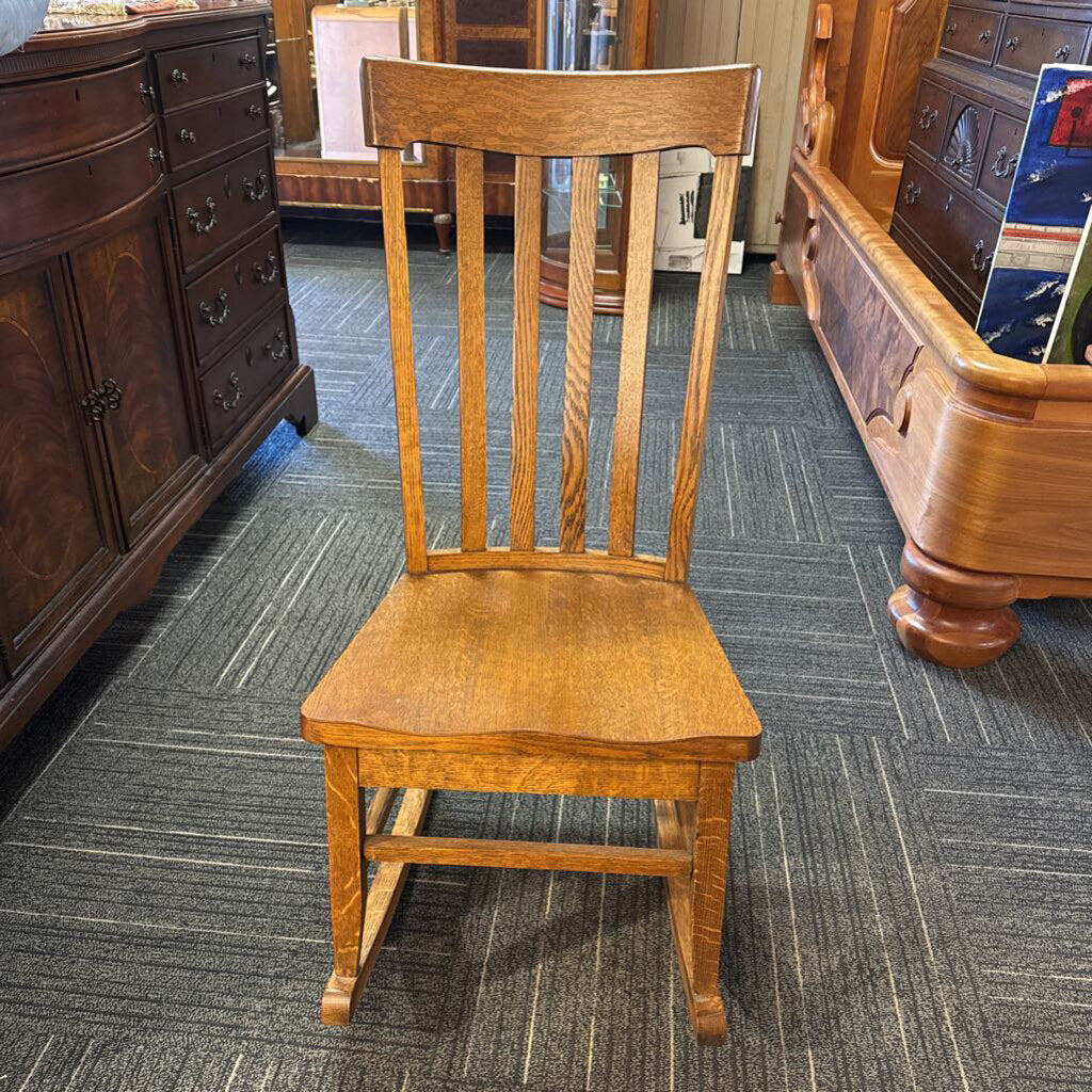 Oak Sewing Rocker Circa 1900