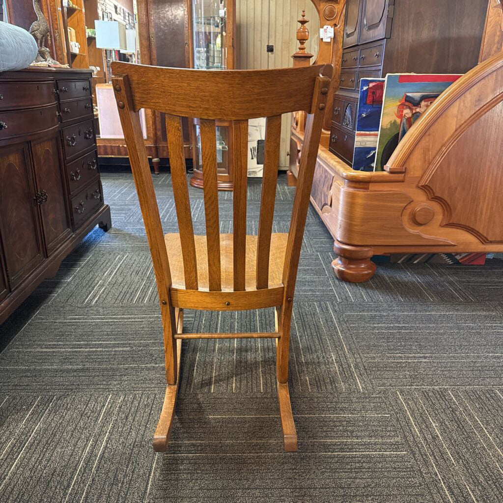 Oak Sewing Rocker Circa 1900