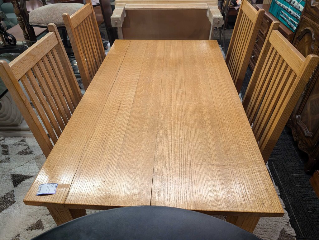 Oak Table With Four Chairs