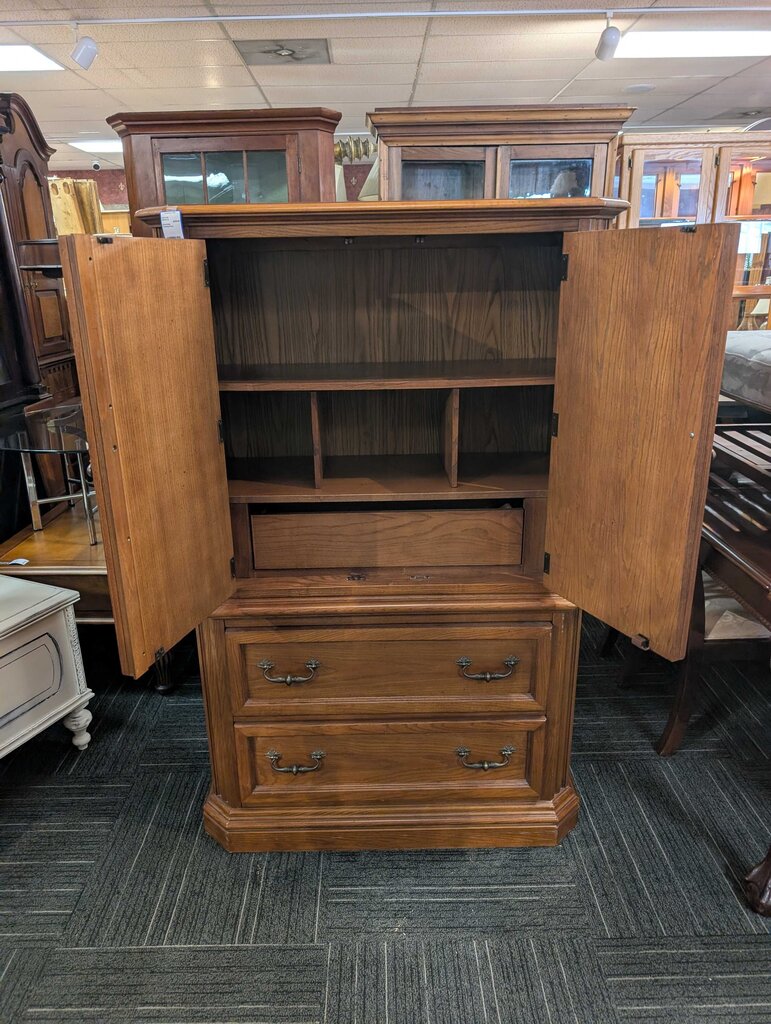 Oak Clothing Press by Stanley