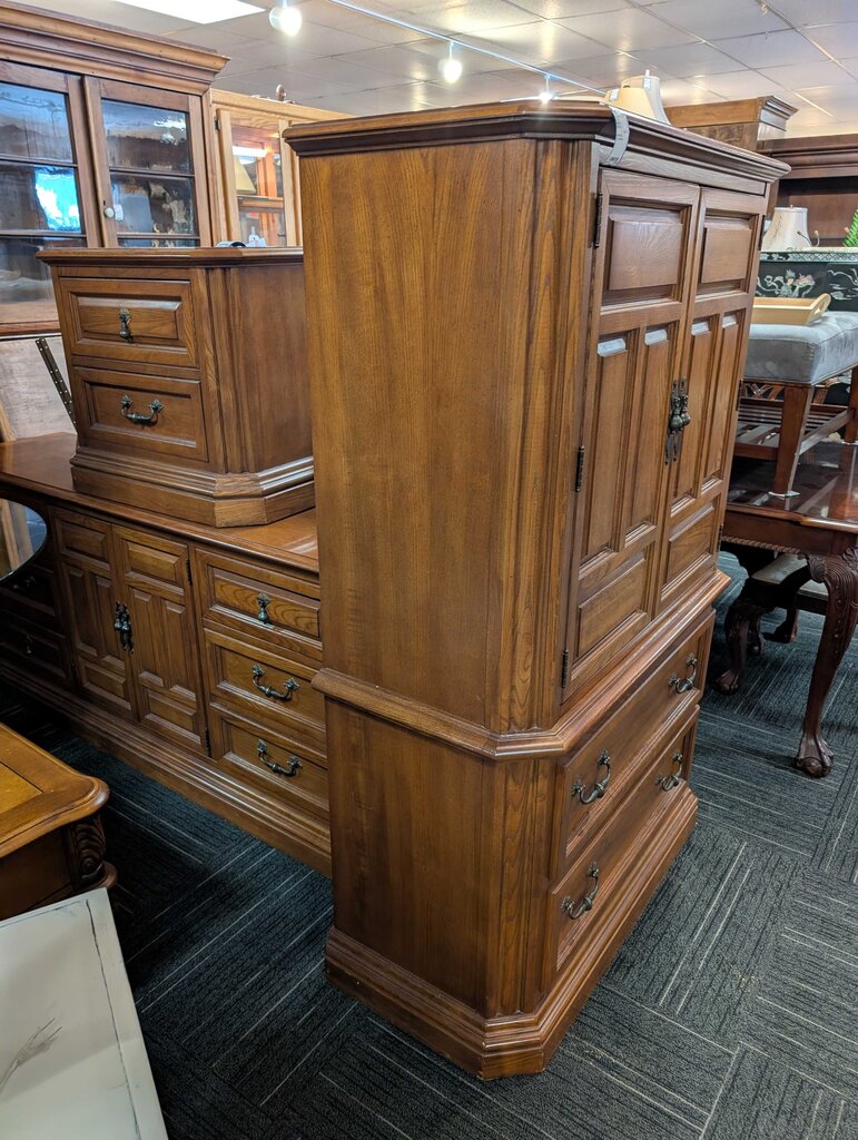 Oak Clothing Press by Stanley