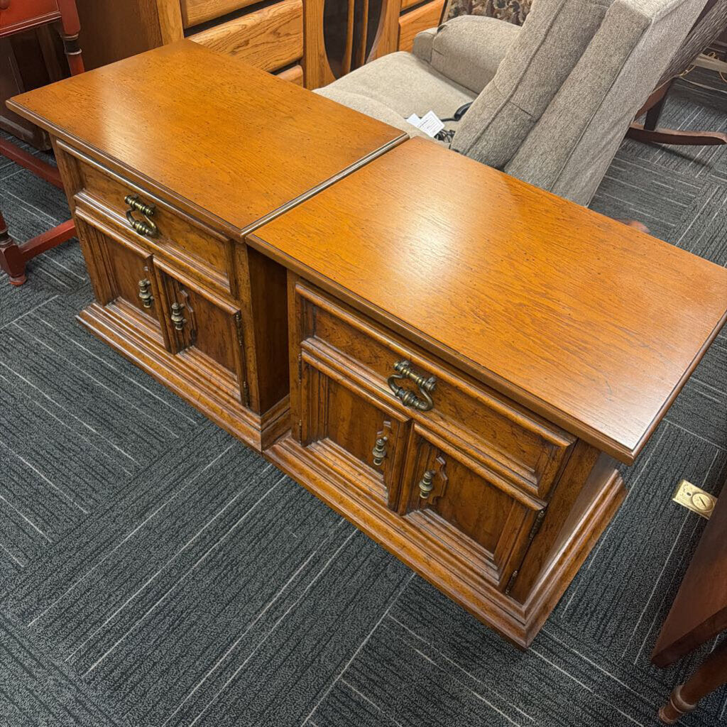 Vintage Pair of Mediterranean Nightstands