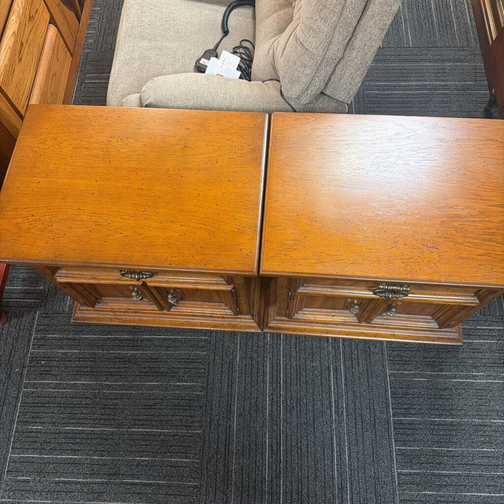 Vintage Pair of Mediterranean Nightstands