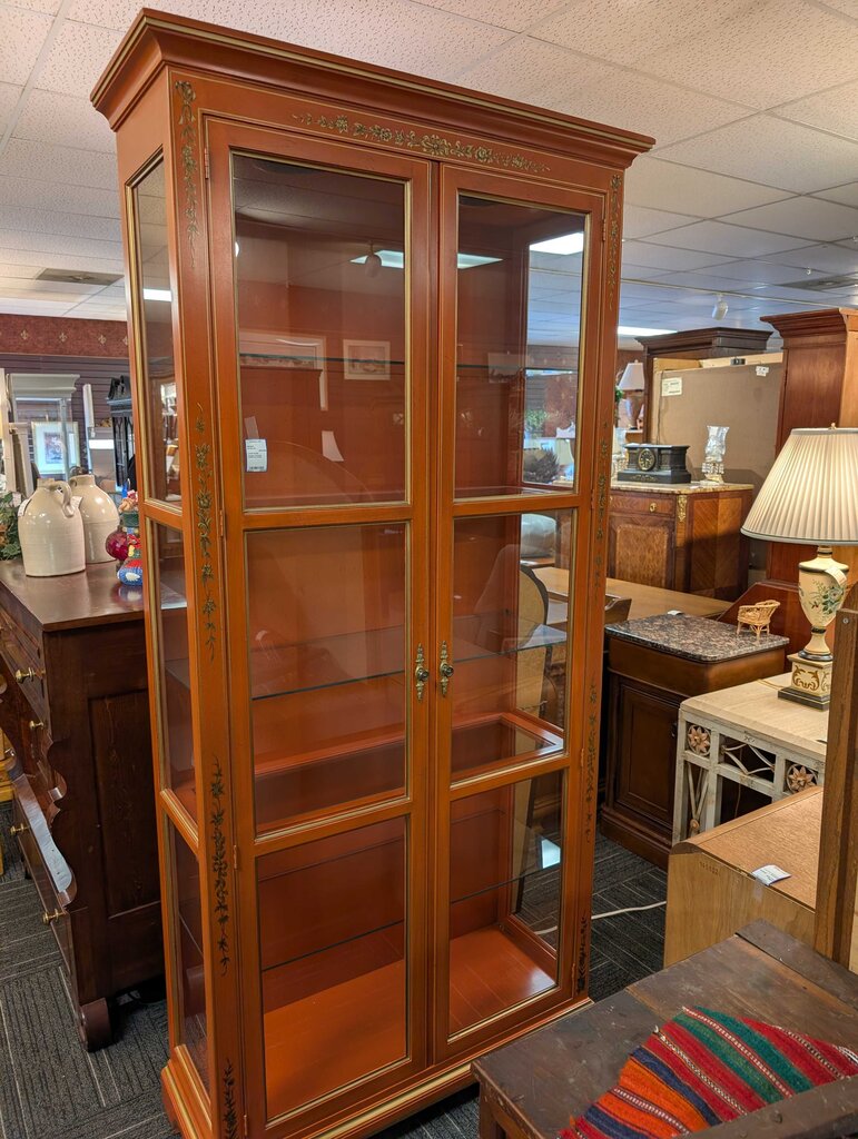 Vintage Tall Curio Cabinet by Drexel
