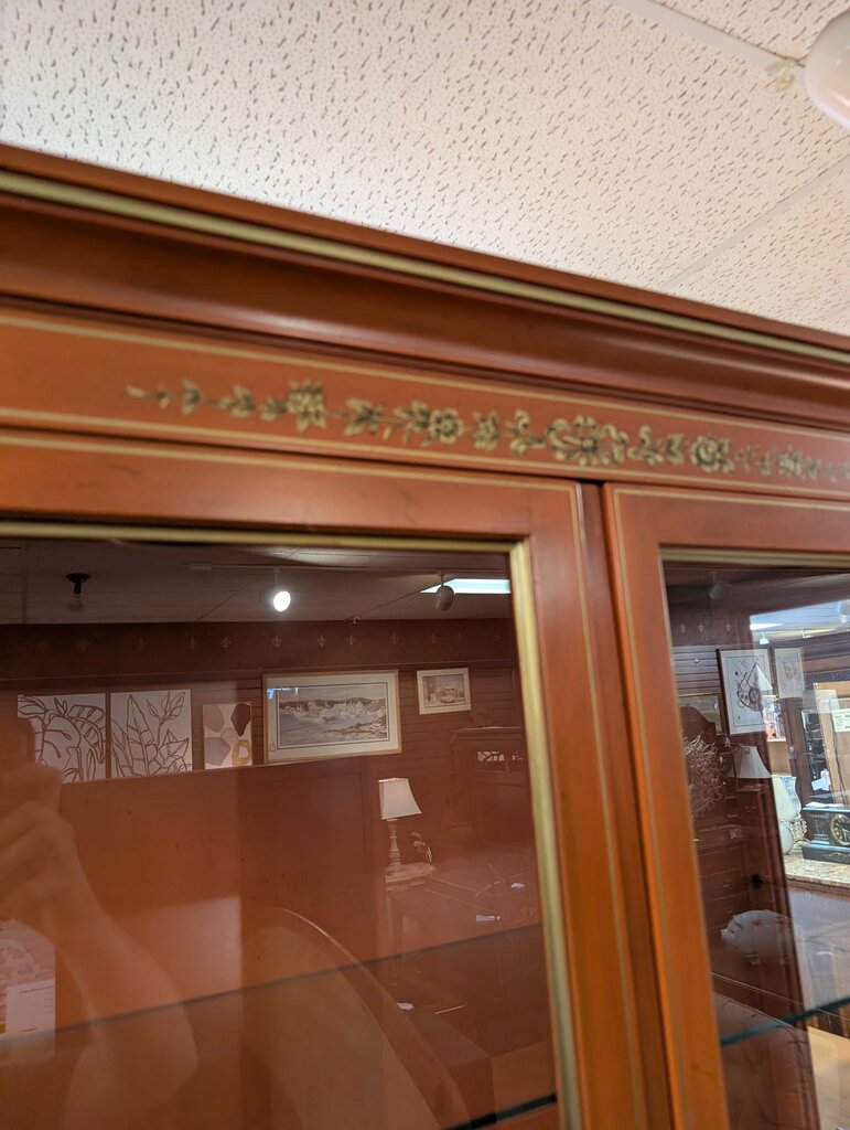 Vintage Tall Curio Cabinet by Drexel