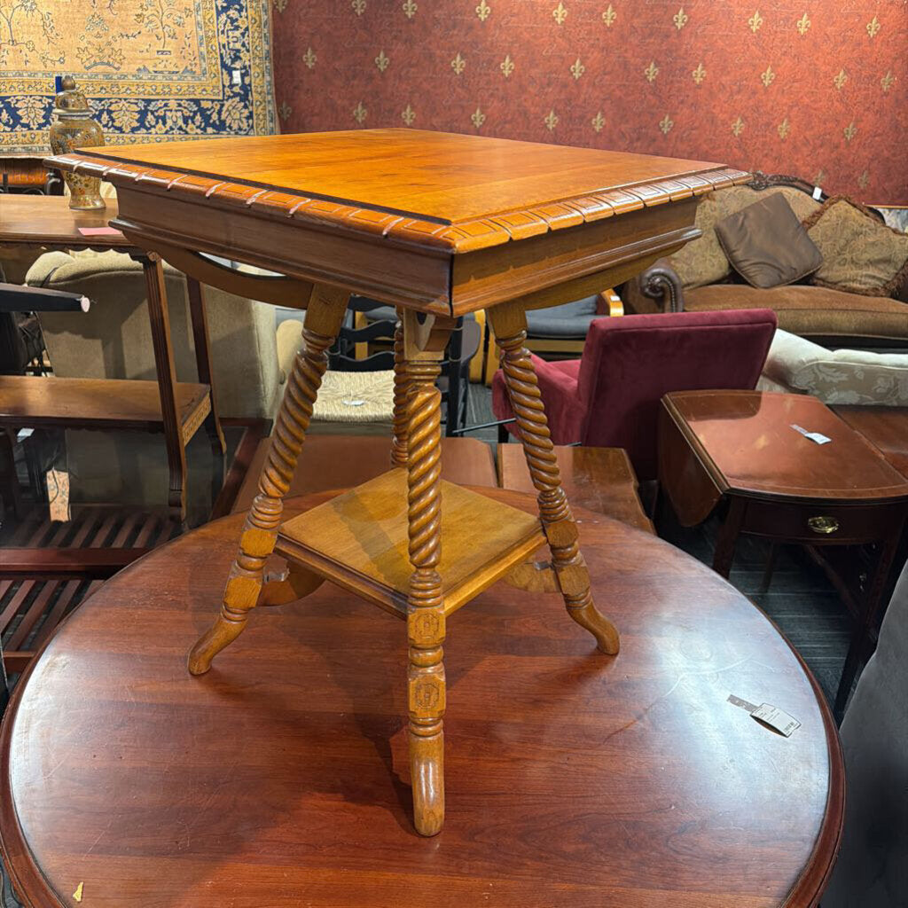 Antique Stand w/ Barley Twist Legs Circa 1900