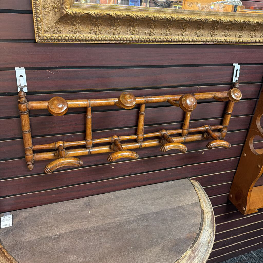 Victorian Fuax-bamboo Hat / Coat Rack