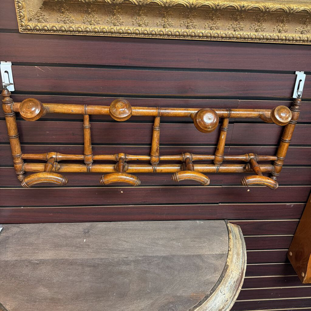 Victorian Fuax-bamboo Hat / Coat Rack