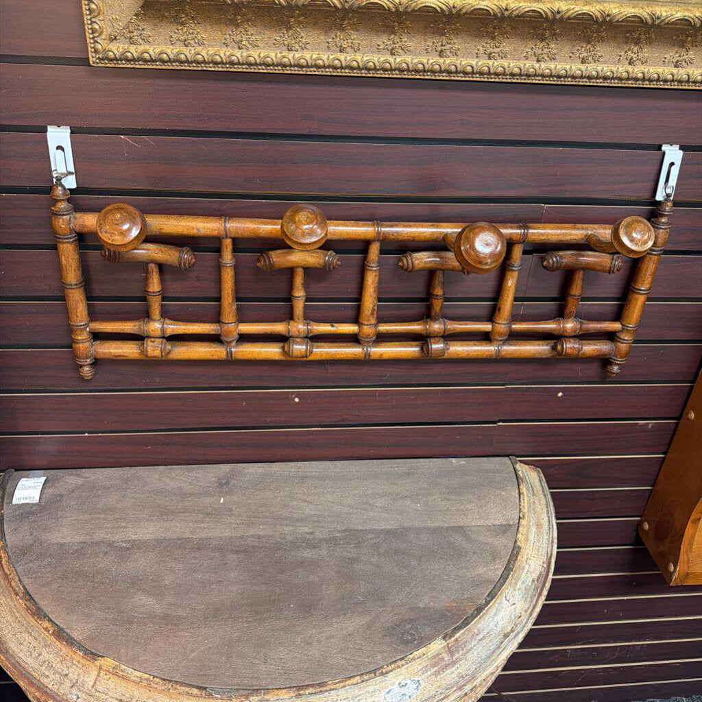 Victorian Fuax-bamboo Hat / Coat Rack