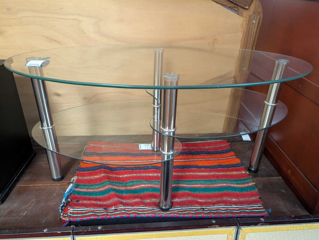 Chrome And Glass Coffee Table