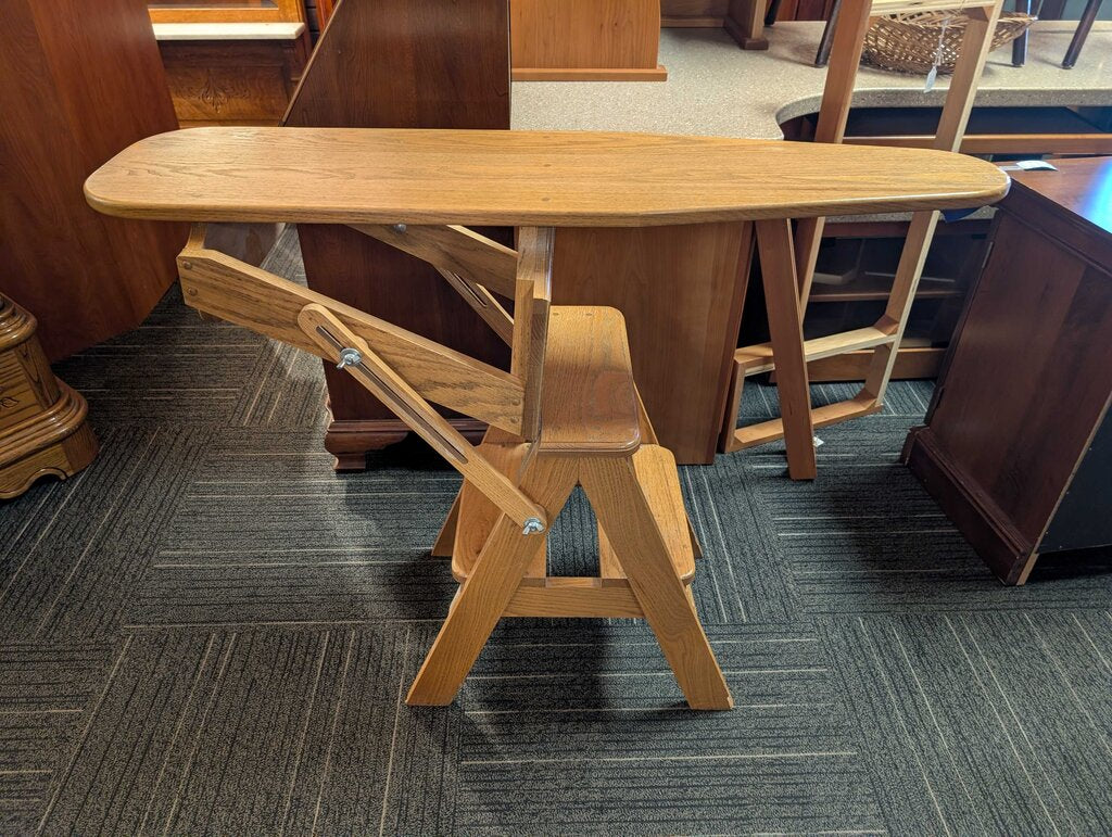 Oak Folding Stool
