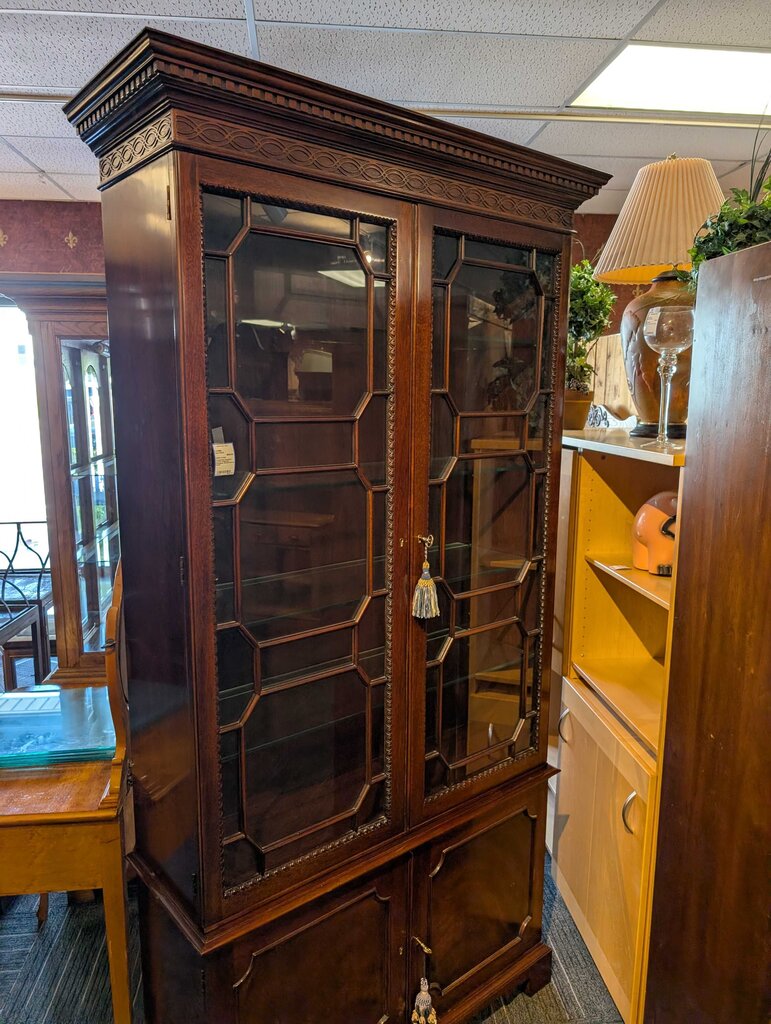 Exceptional Georgian Oxford Collection Mahogany Breakfront by Kindel