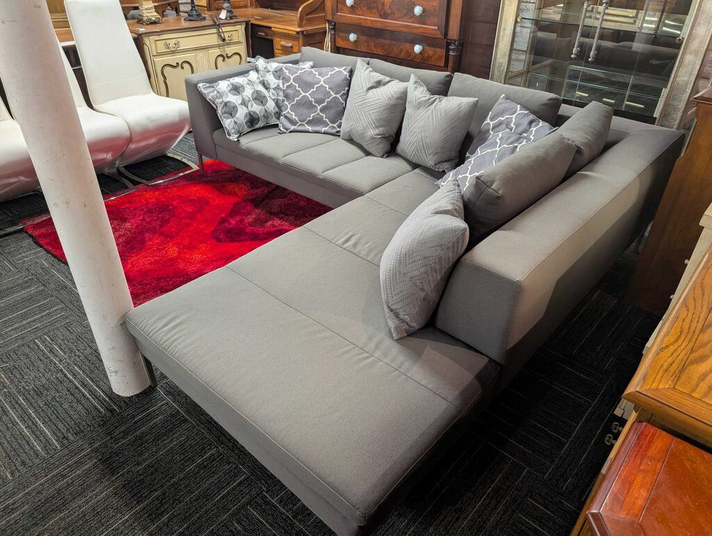 Contemporary Sectional Sofa (has sun fading)