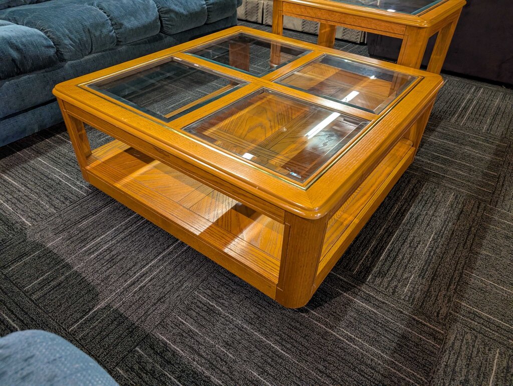 Oak Finish Coffee Table